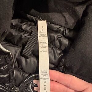 lululemon athletica Black Puffer Jacket